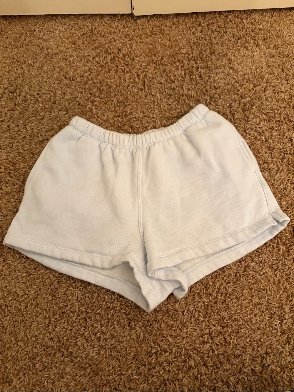 Light blue sweat shorts